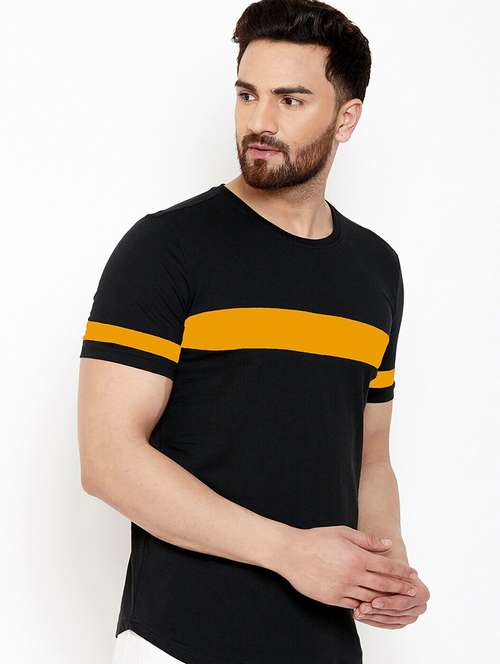 men striped short sleeve regular fit t-shirt - 17524576 - Standard Image - 0