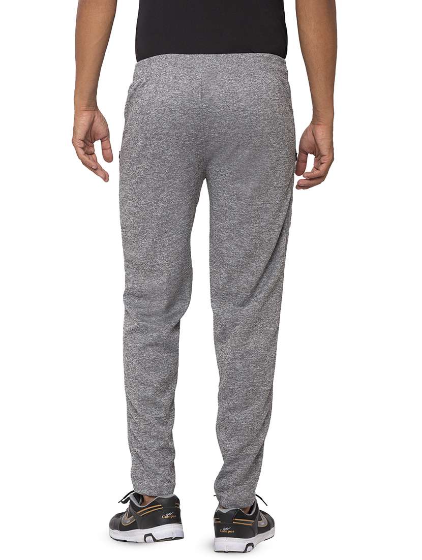 grey solid full length track pant - 17524648 -  Standard Image - 2