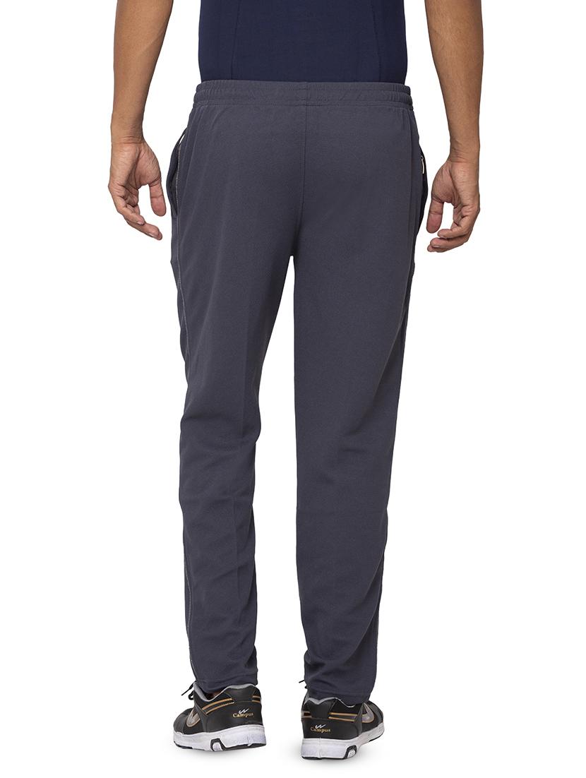 grey solid full length track pant - 17524652 - Standard Image - 2