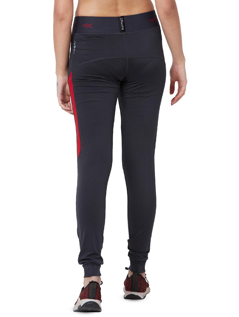 grey poly spandex track pants - 17525335 - Standard Image - 2