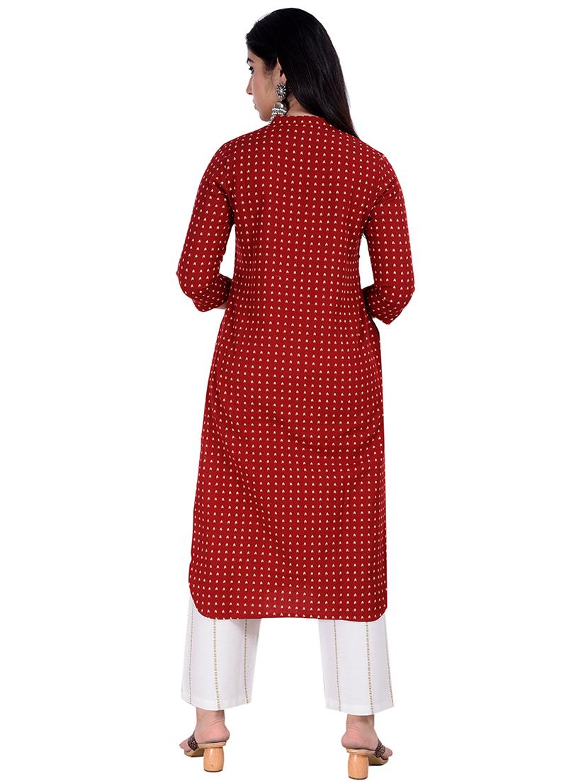 printed kurta palazzo set - 17526106 - Standard Image - 2