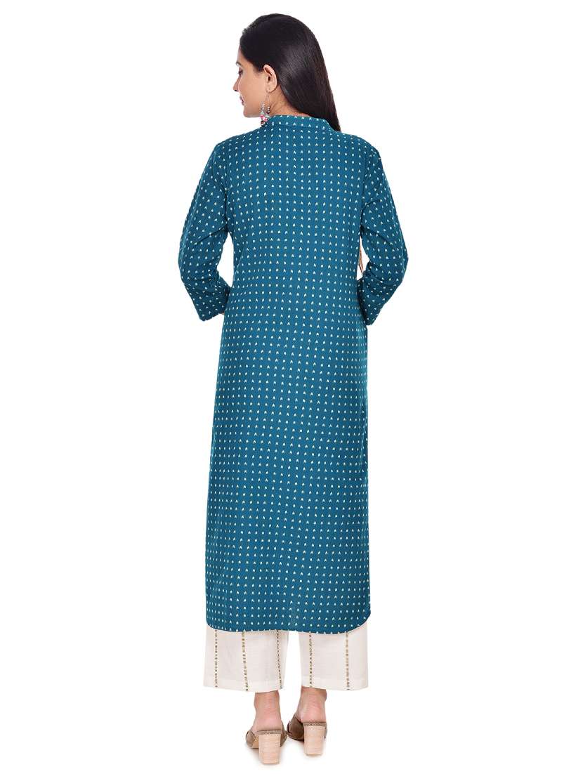 printed kurta palazzo set - 17526107 -  Standard Image - 2