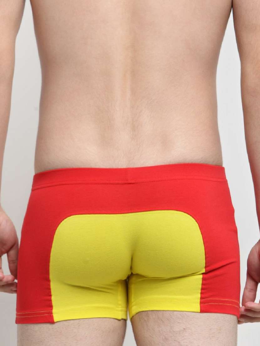 yellow-teal color-blocked trunks brief - 17526481 -  Standard Image - 2
