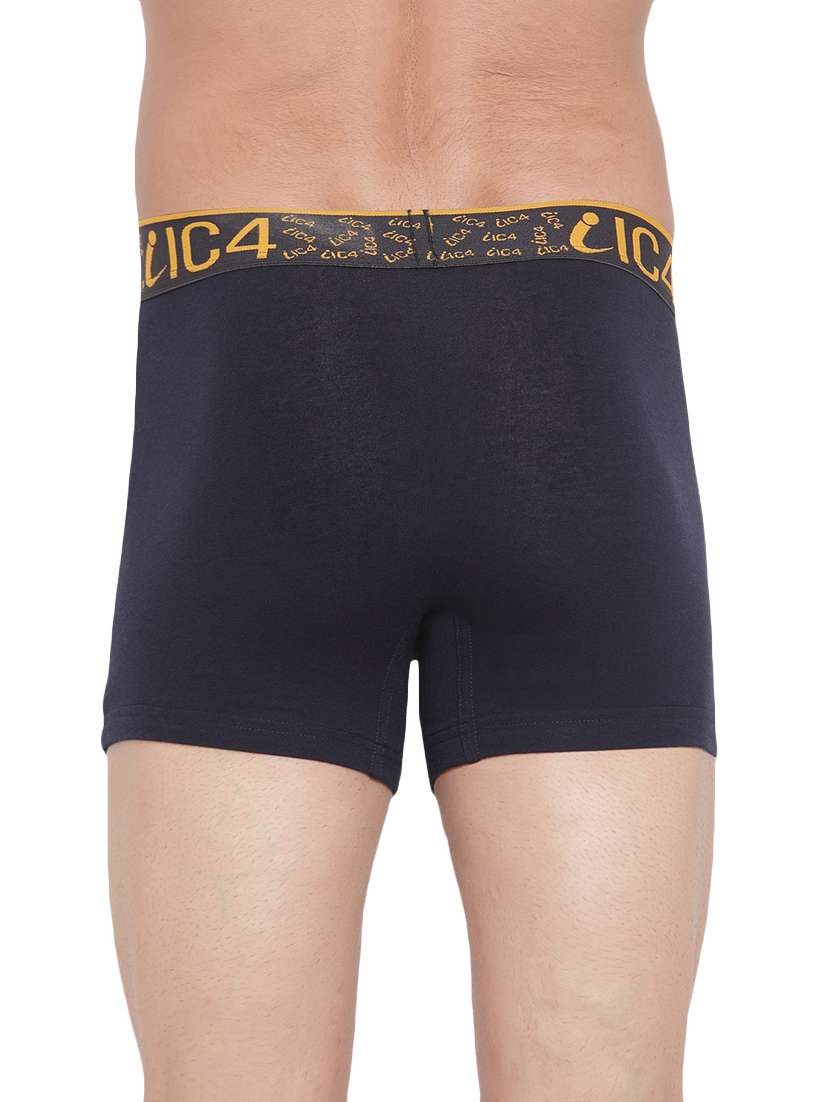 navy blue solid trunks - 17526485 - Standard Image - 2