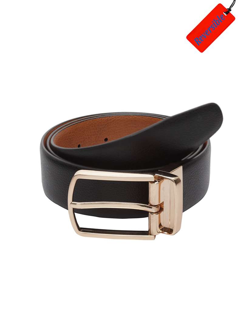 black  leatherette belt