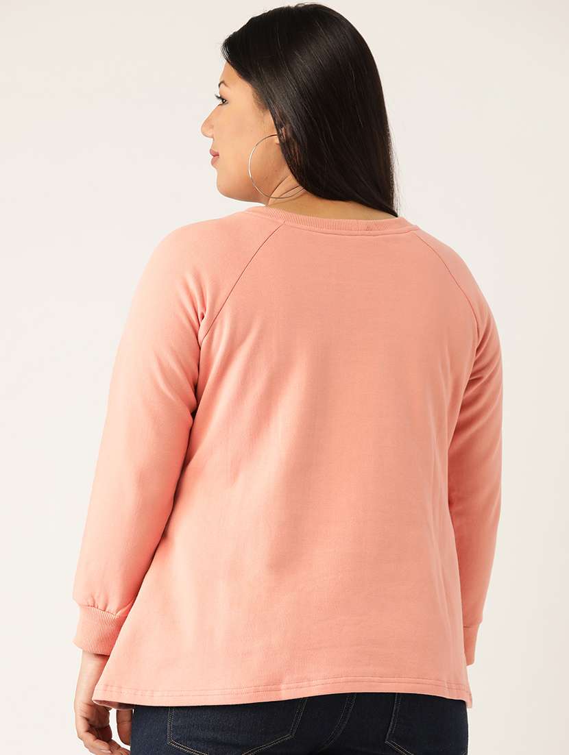 solid fleece plus sweatshirt - 17527607 - Standard Image - 2