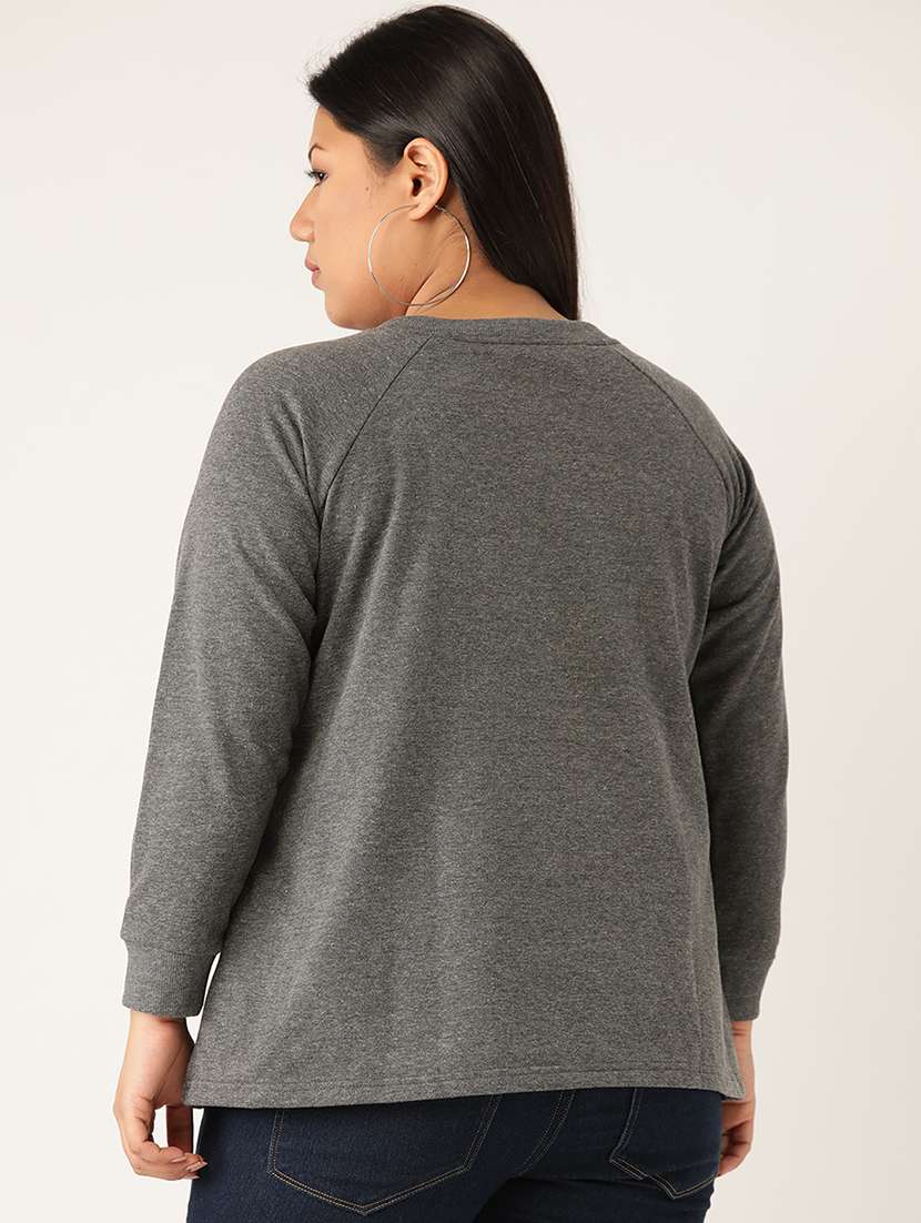 solid fleece plus sweatshirt - 17527610 -  Standard Image - 2