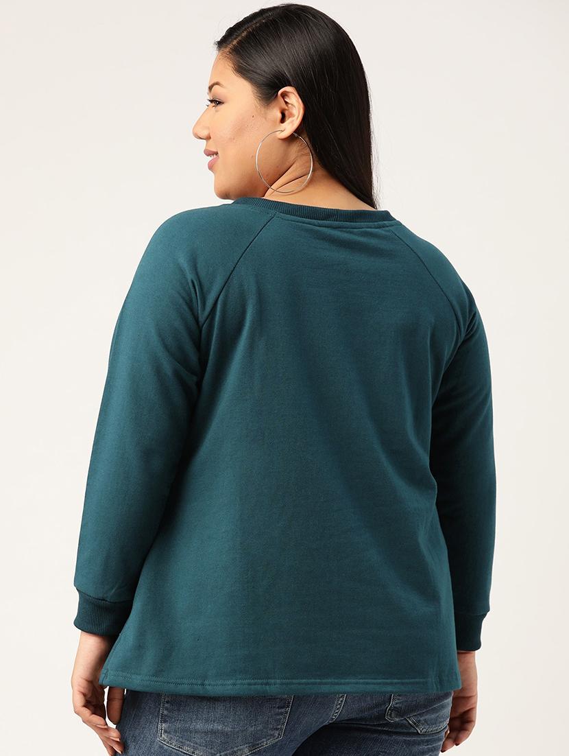 solid fleece plus sweatshirt - 17527613 - Standard Image - 2