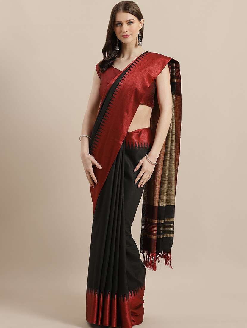 self design bhagalpuri saree with blouse
