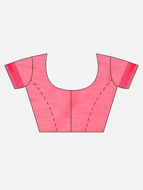 women's bordered pink colored saree - 17528601 - Standard Image - 2