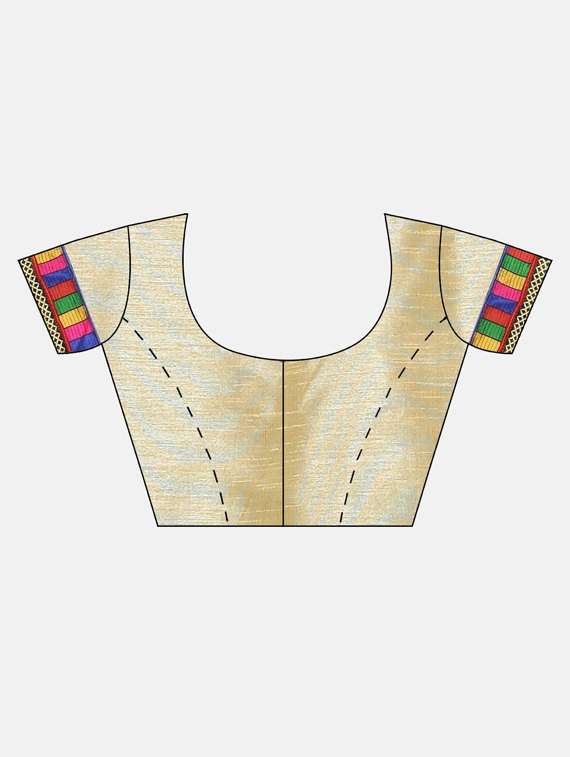 women's bordered green colored saree with blouse - 17528623 -  Standard Image - 2