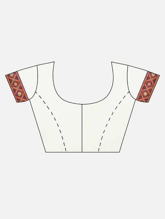solid half & half saree - 17528629 - Standard Image - 2