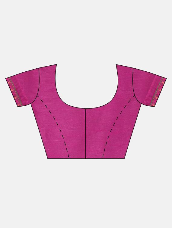 embroidered bordered saree with blouse - 17528647 - Standard Image - 2