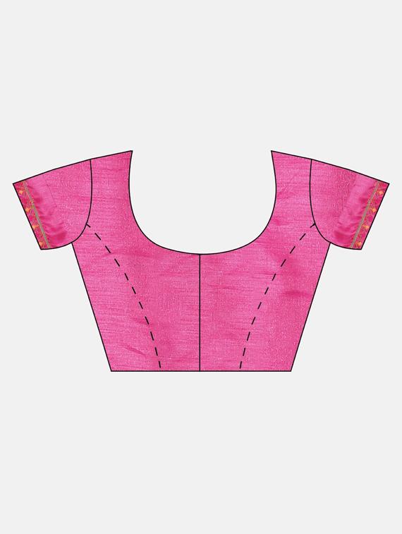 embroidered bordered saree with blouse - 17528649 - Standard Image - 2