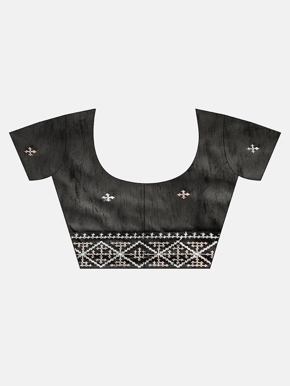 women's embroidered saree with blouse - 17528658 - Standard Image - 2