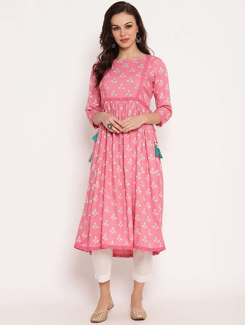 floral a-line kurta
