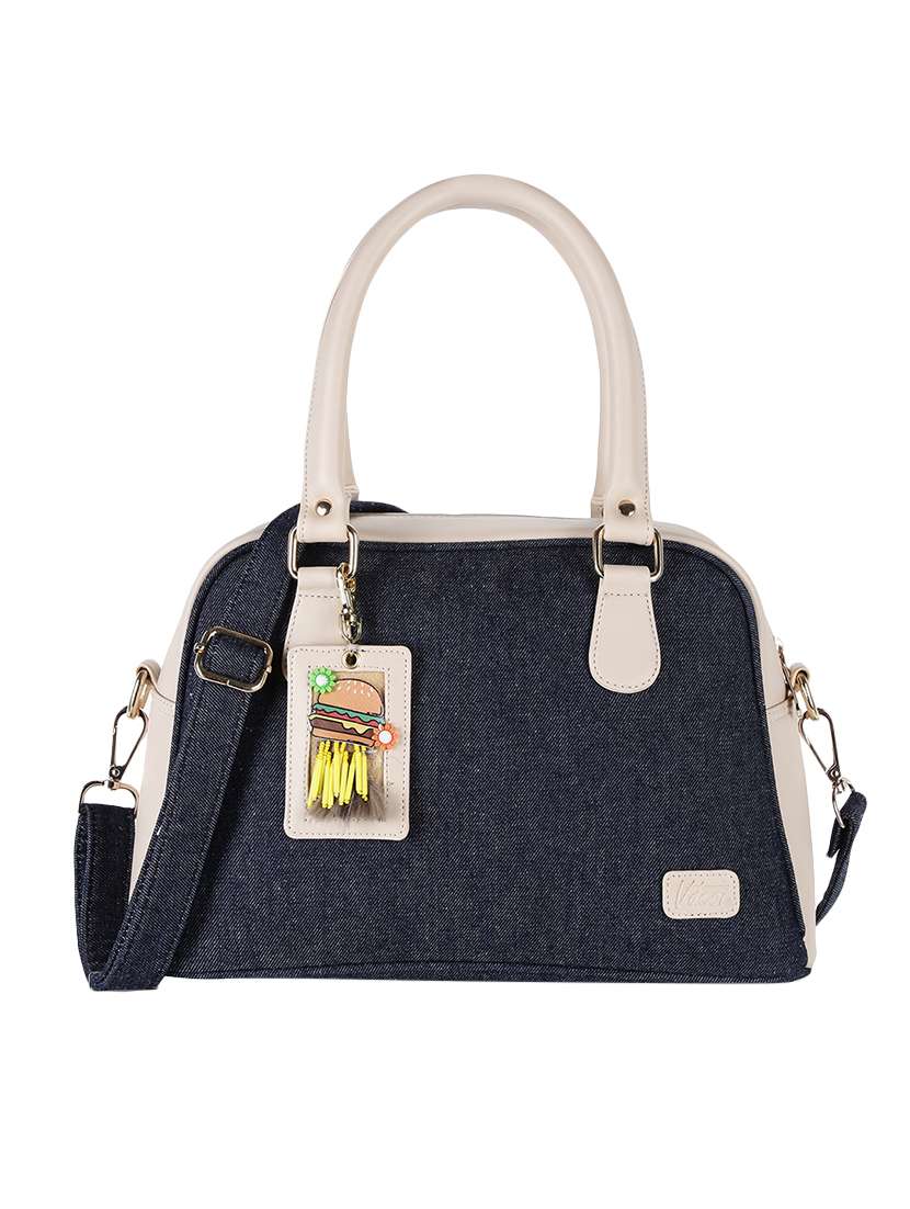 cream leatherette (pu) handbag