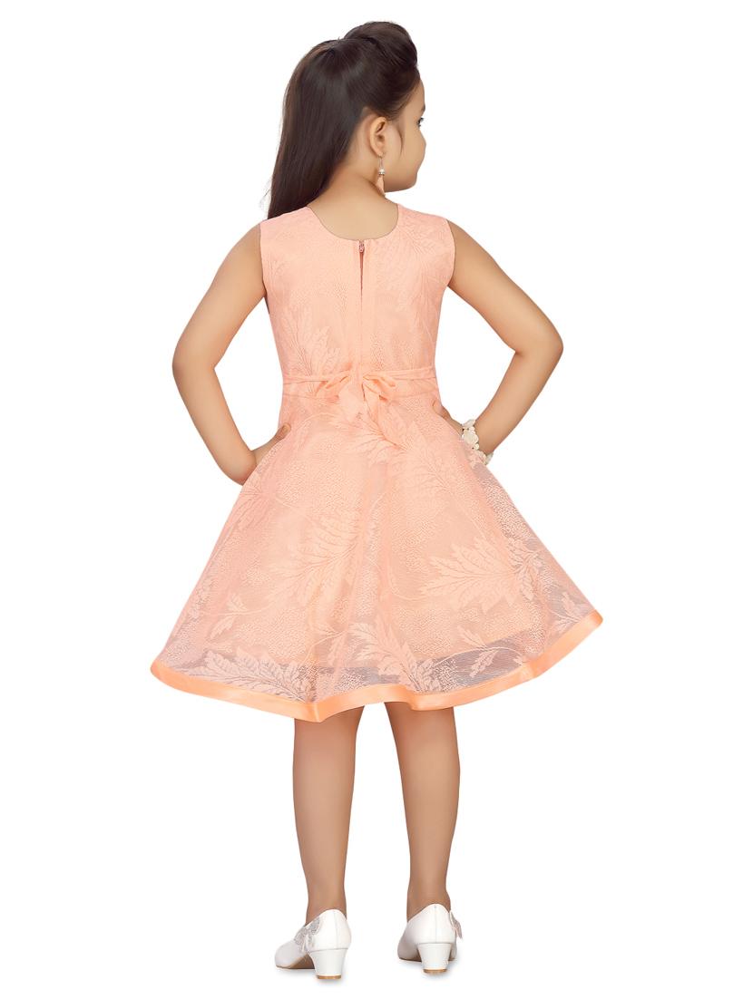 orange net frock - 17529053 - Standard Image - 2