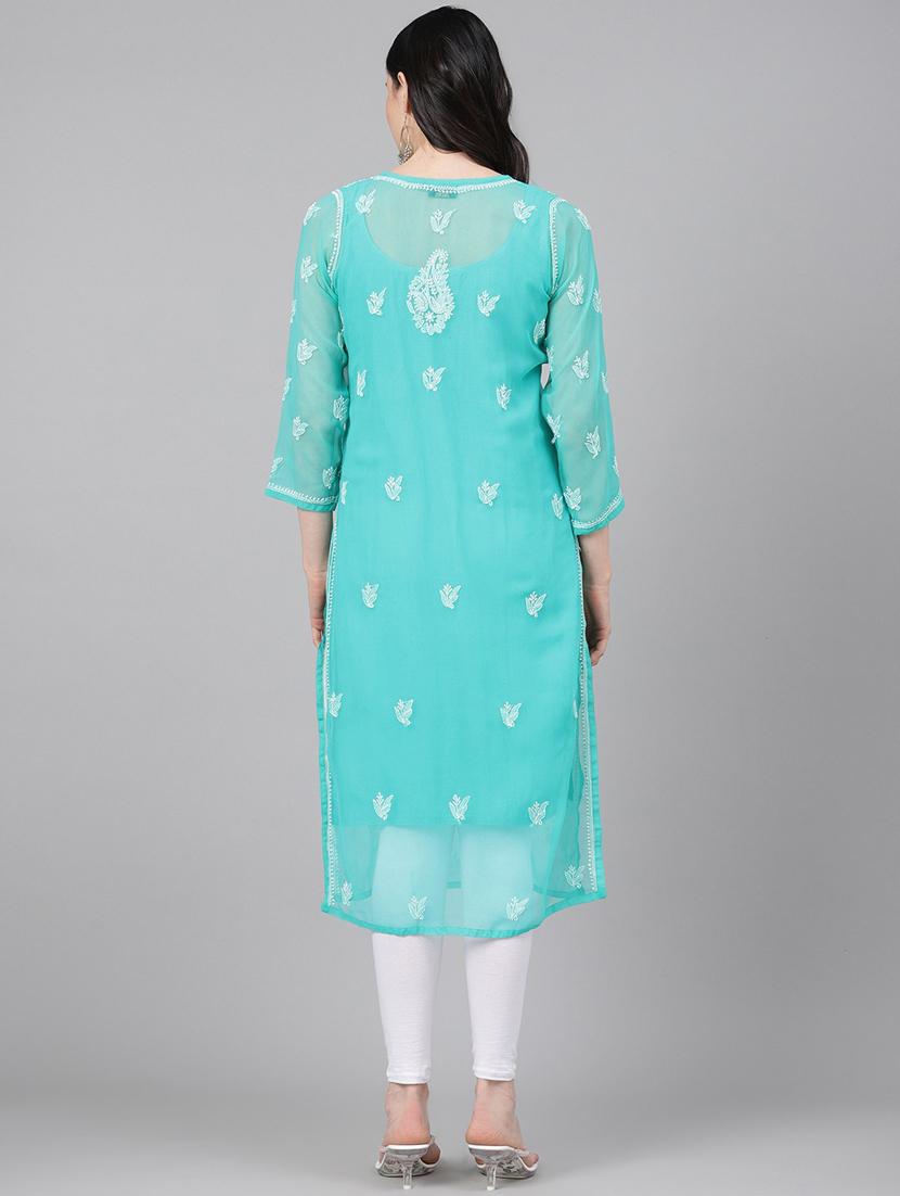 women's straight kurta - 17529411 - Standard Image - 2