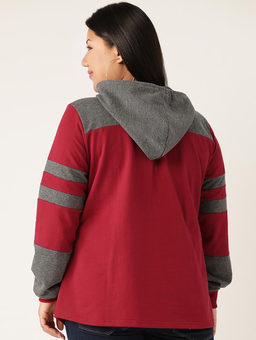 hooded neck plus sweatshirt - 17529853 - Standard Image - 2