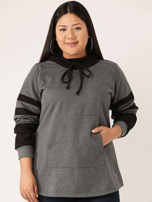 hooded neck plus sweatshirt - 17529855 -  Standard Image - 0