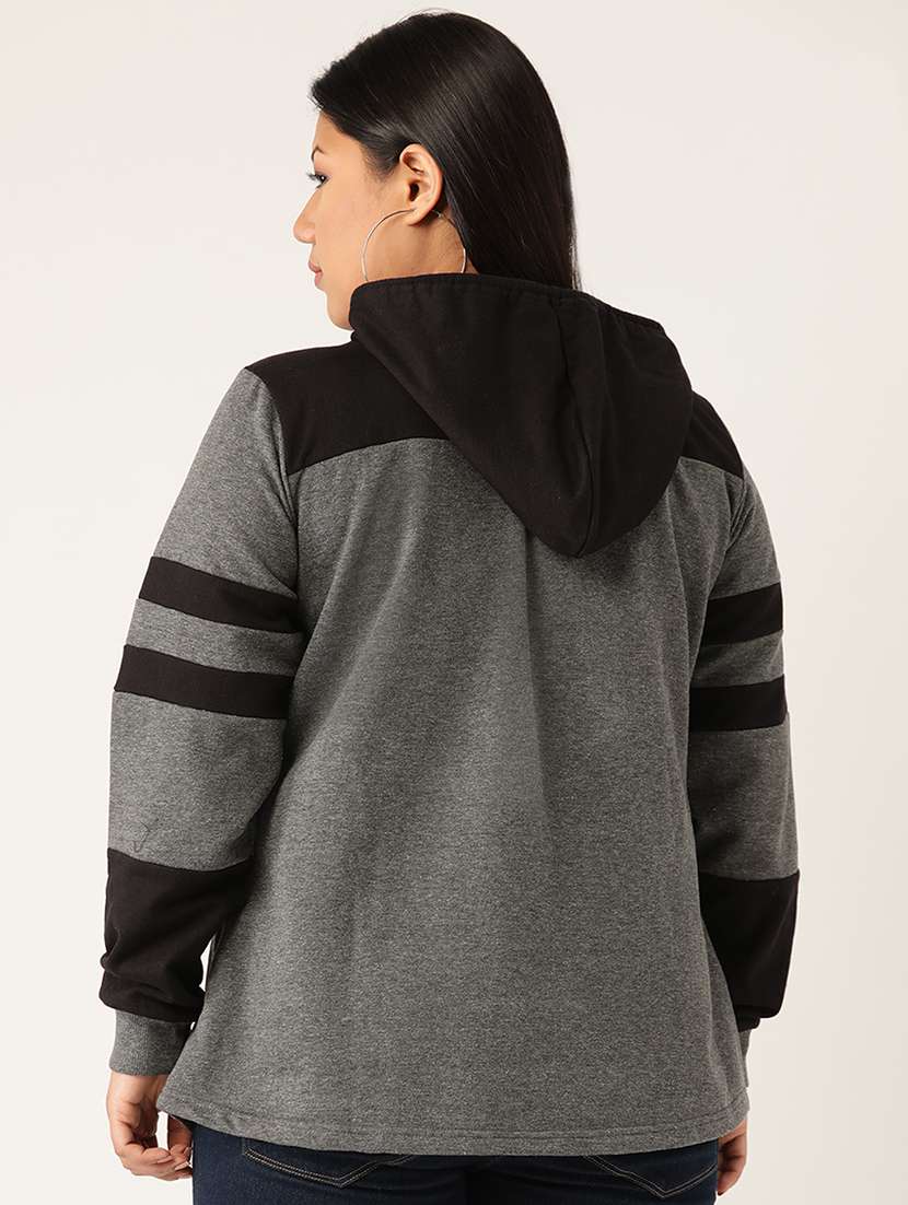 hooded neck plus sweatshirt - 17529855 -  Standard Image - 2