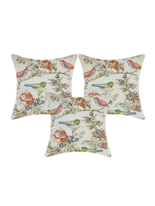 indhome life pure cotton 16x16 inches reversible cushion cover set of 3 - 17530065 -  Standard Image - 0