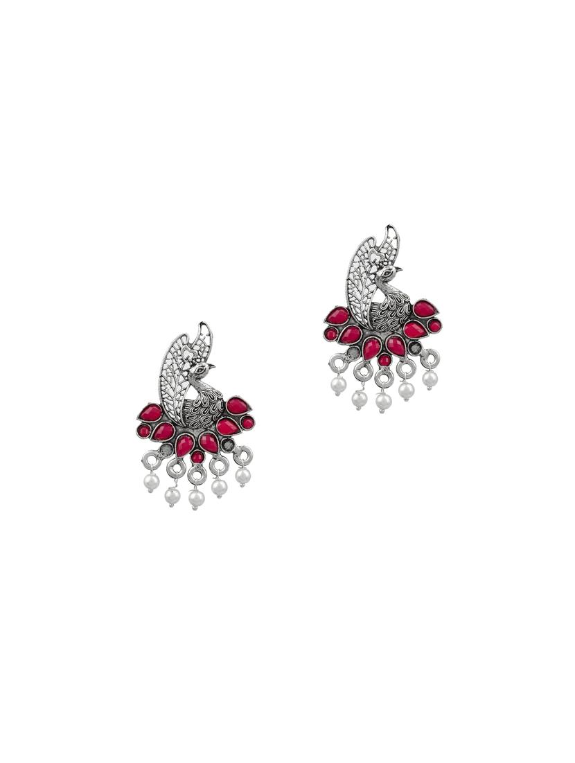 silver brass studs earring - 17531427 - Zoom Image - 0