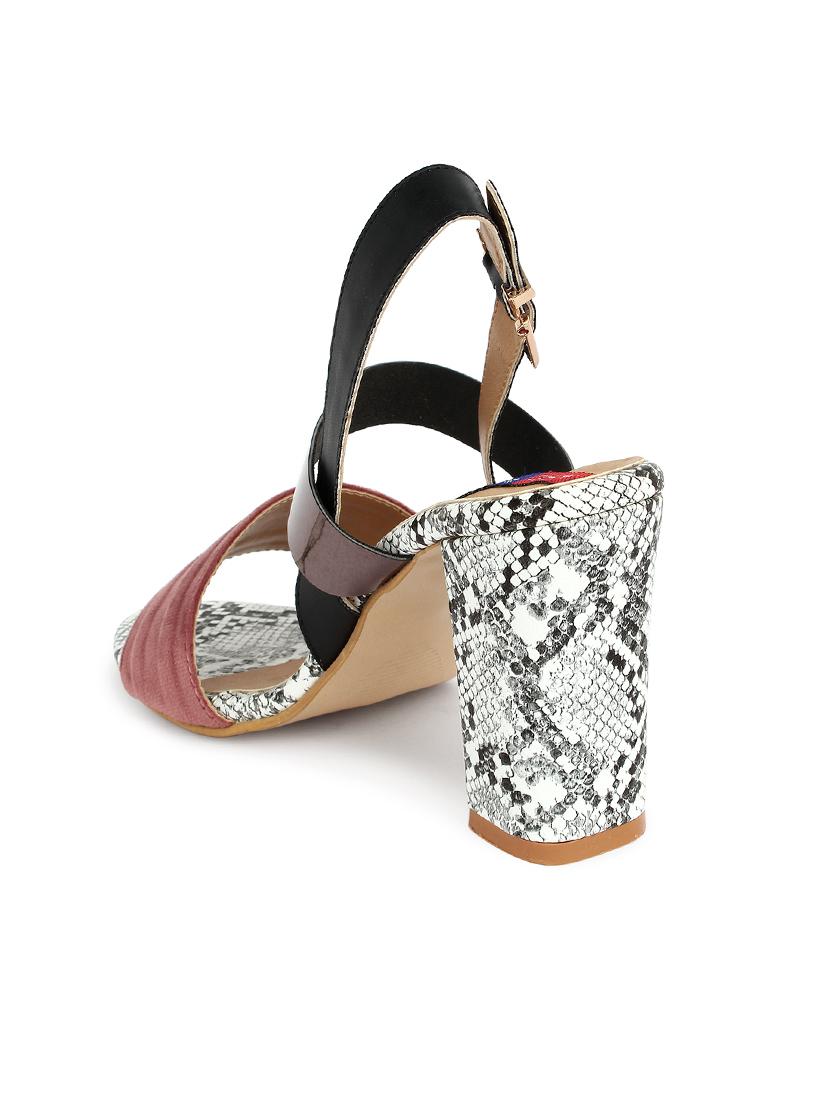 pink synthetic platforms sandals - 17531490 - Standard Image - 2