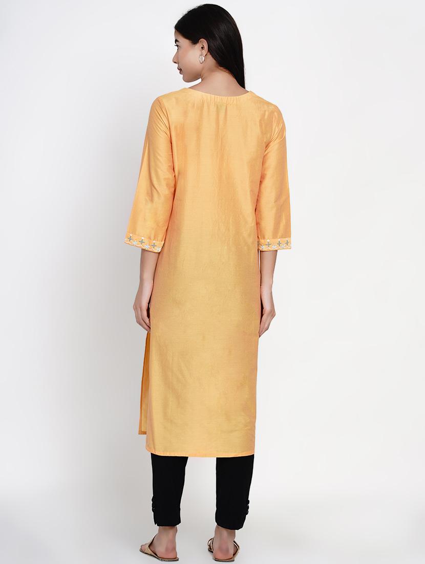 women's straight kurta - 17532488 - Standard Image - 2