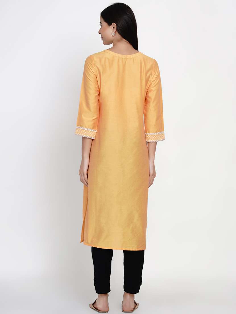 women's straight kurta - 17532489 -  Standard Image - 2