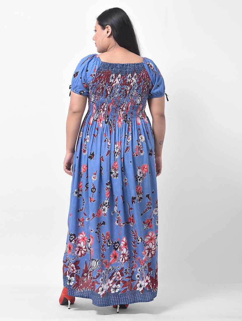 off shoulder floral maxi dress - 17532966 - Standard Image - 2