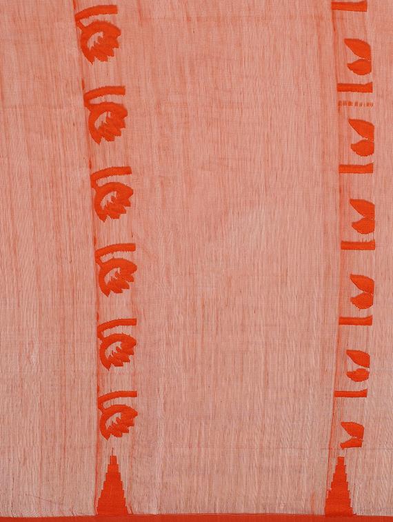 self design jamdani saree - 17533252 - Standard Image - 2