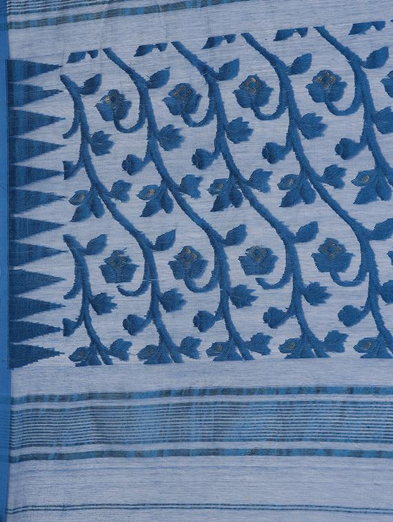 women's self design purist blue colored saree - 17533254 - Standard Image - 2