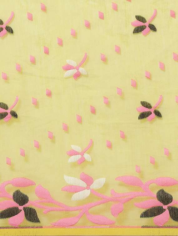 women's self design yellow colored saree - 17533275 - Standard Image - 2