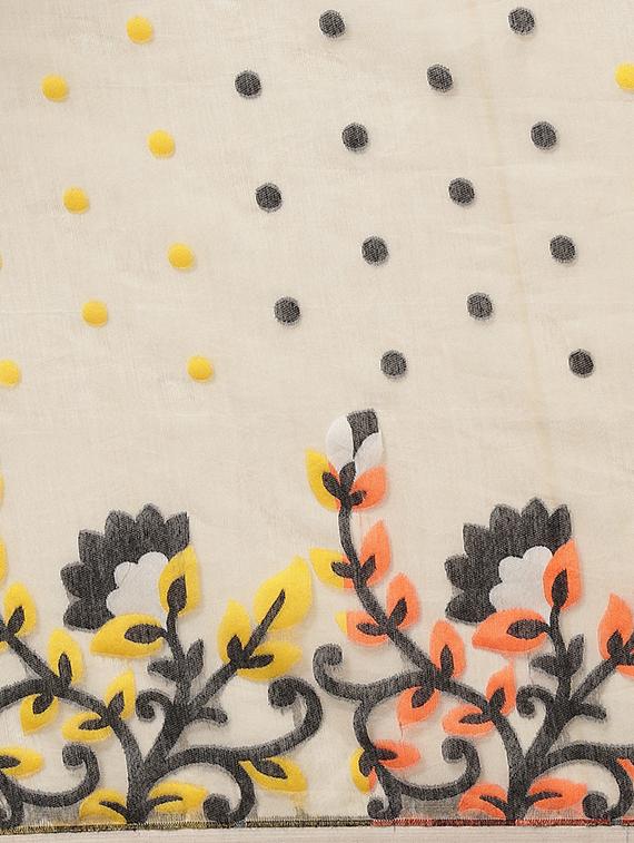 self design jamdani saree - 17533287 - Standard Image - 2