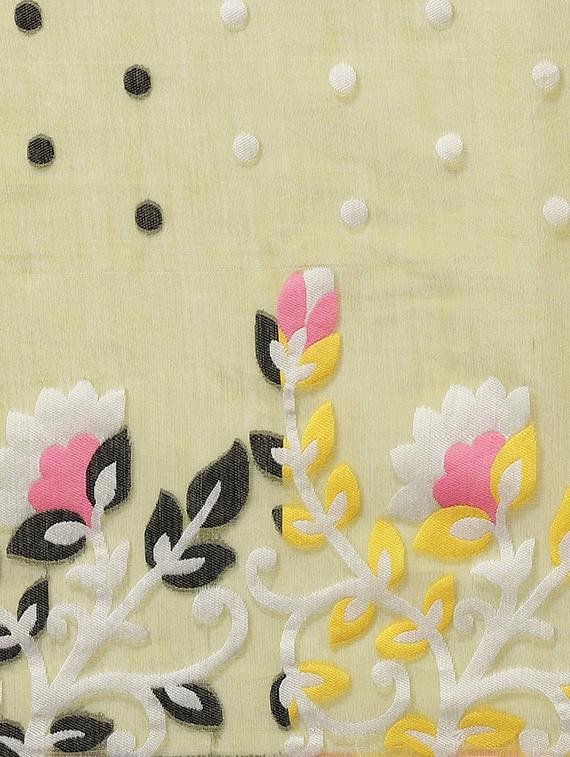 self design jamdani saree - 17533288 - Standard Image - 2