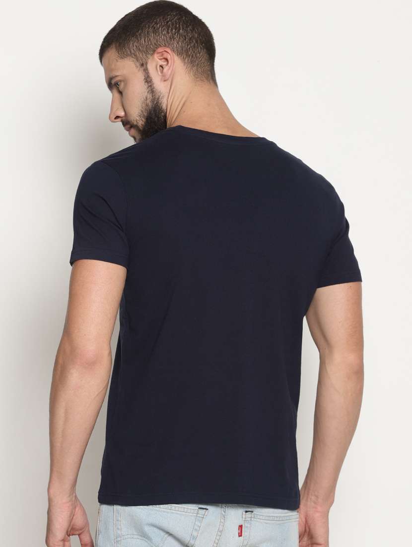 navy blue printed t-shirt - 17533670 -  Standard Image - 2