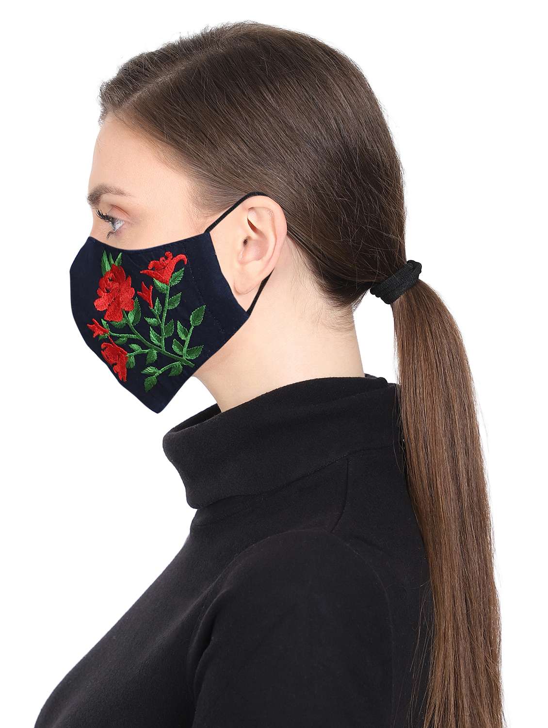 blue cotton antipollution women mask - 17534997 -  Standard Image - 2