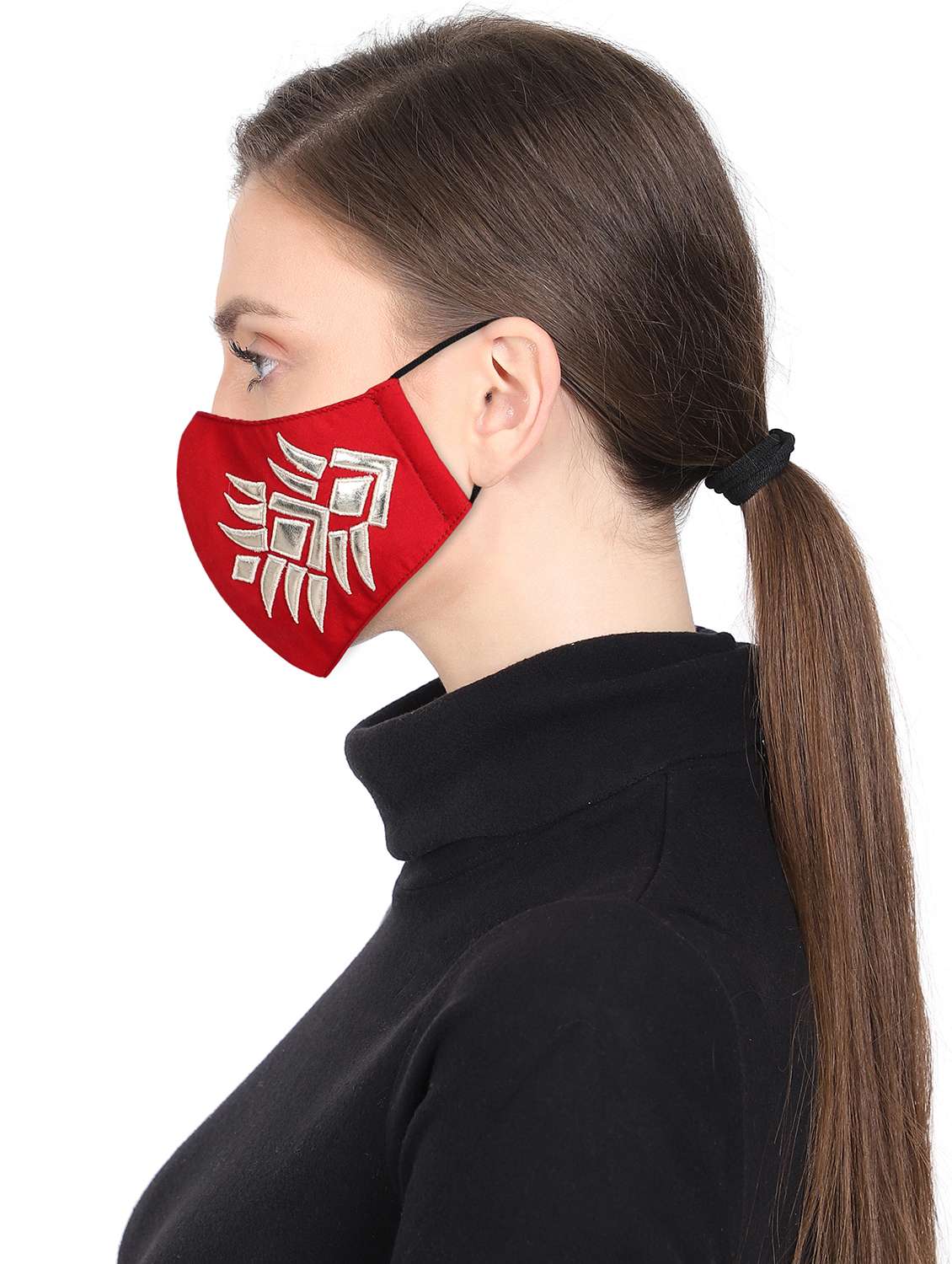 embroidered anti-pollution women mask - 17535012 -  Standard Image - 2