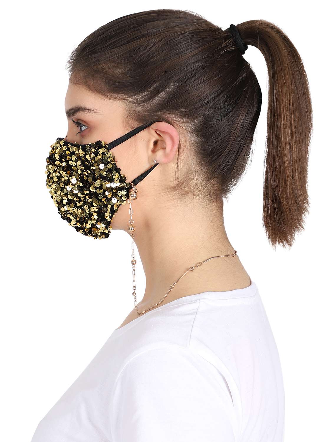 black silk antipollution women mask - 17535069 -  Standard Image - 2