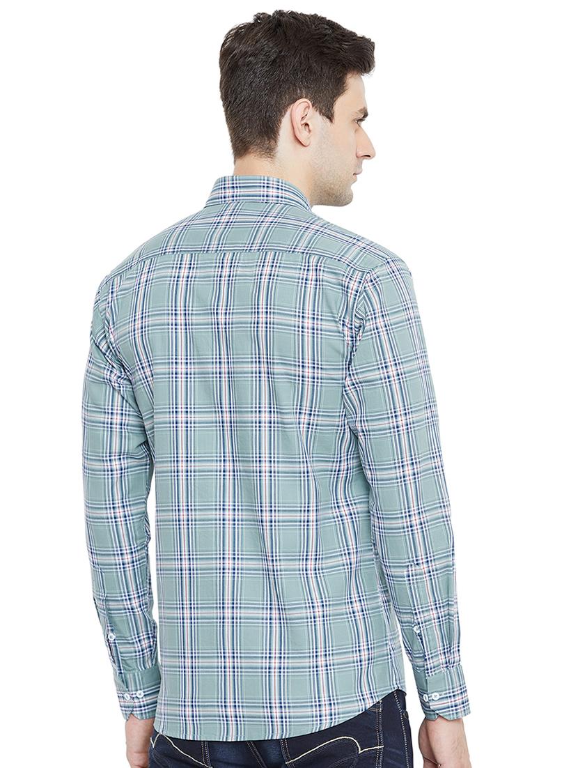 green checkered casual shirt - 17535728 - Standard Image - 2