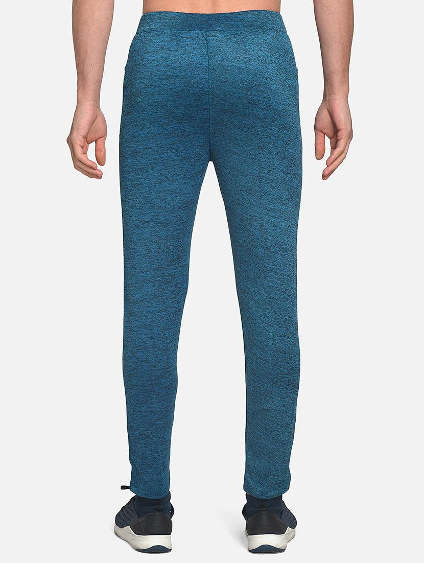 teal blue solid full length track pant - 17536685 - Standard Image - 2