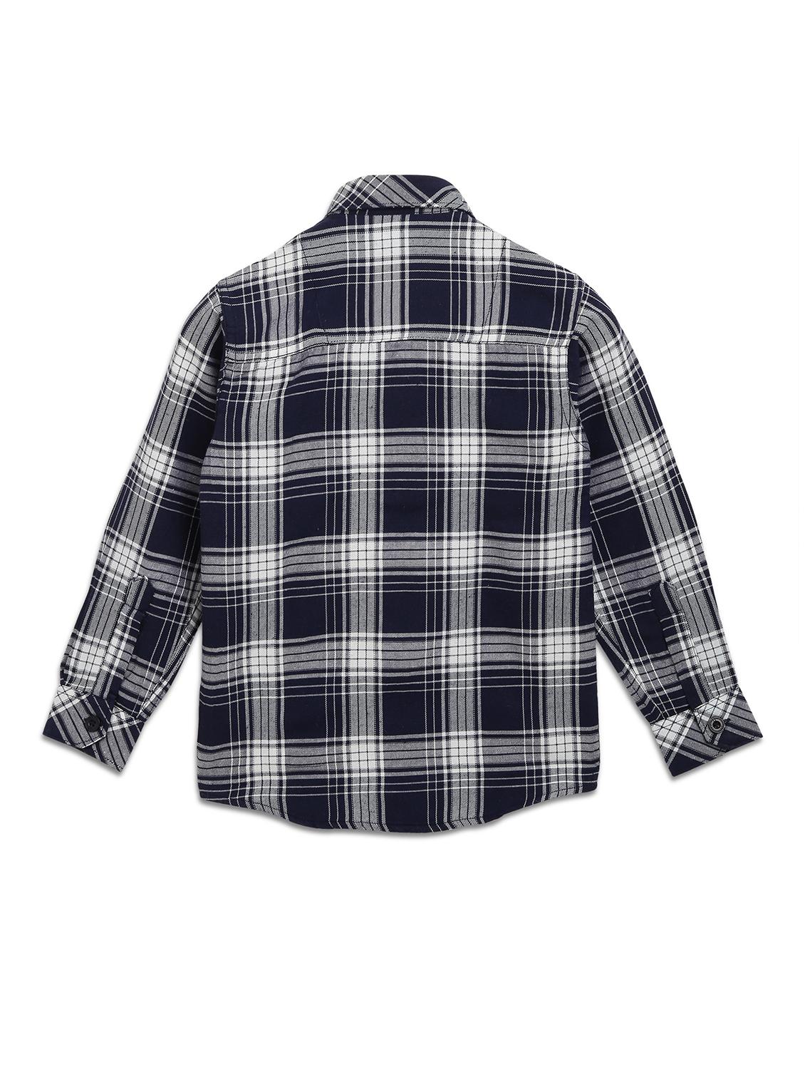 navy blue checkered shirt - 17536707 - Standard Image - 2