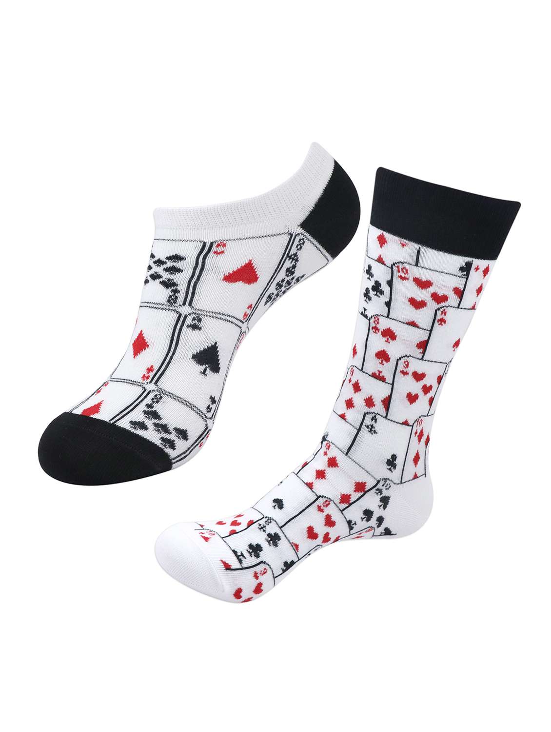 men pack of 2 printed above ankle length sock