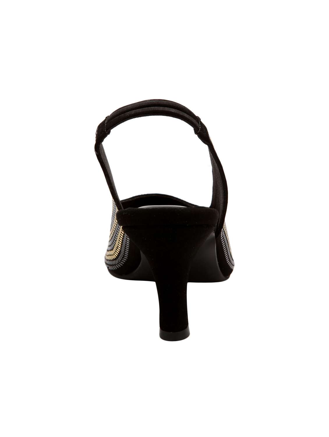 black synthetic back strap sandals - 17538475 -  Standard Image - 2