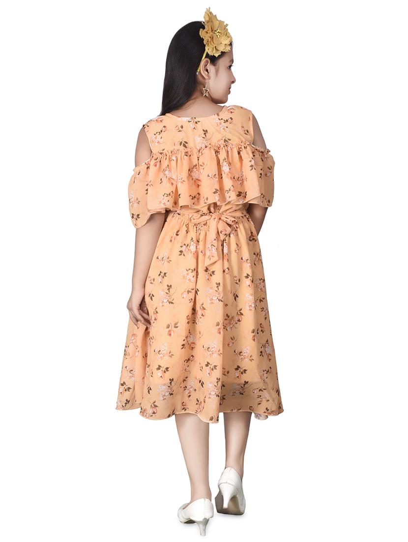orange floral frock - 17539418 - Standard Image - 2