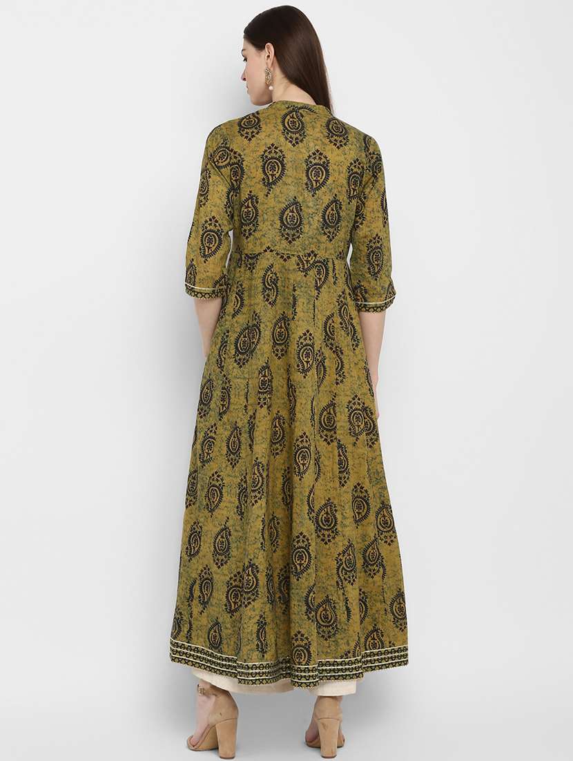 paisley anarkali kurta - 17541180 - Standard Image - 2