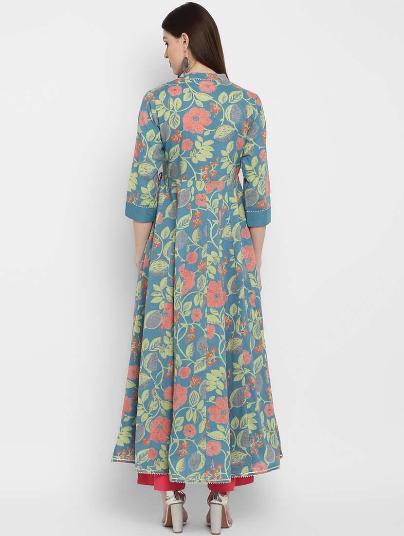 women's flared kurta - 17541183 -  Standard Image - 2