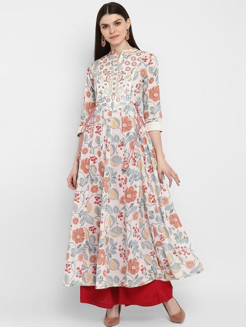 women's flared kurta - 17541184 -  Standard Image - 0